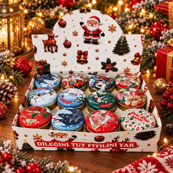 MUM NOEL METAL TENEKE 24 LÜ (1 KOLİ 10PK)