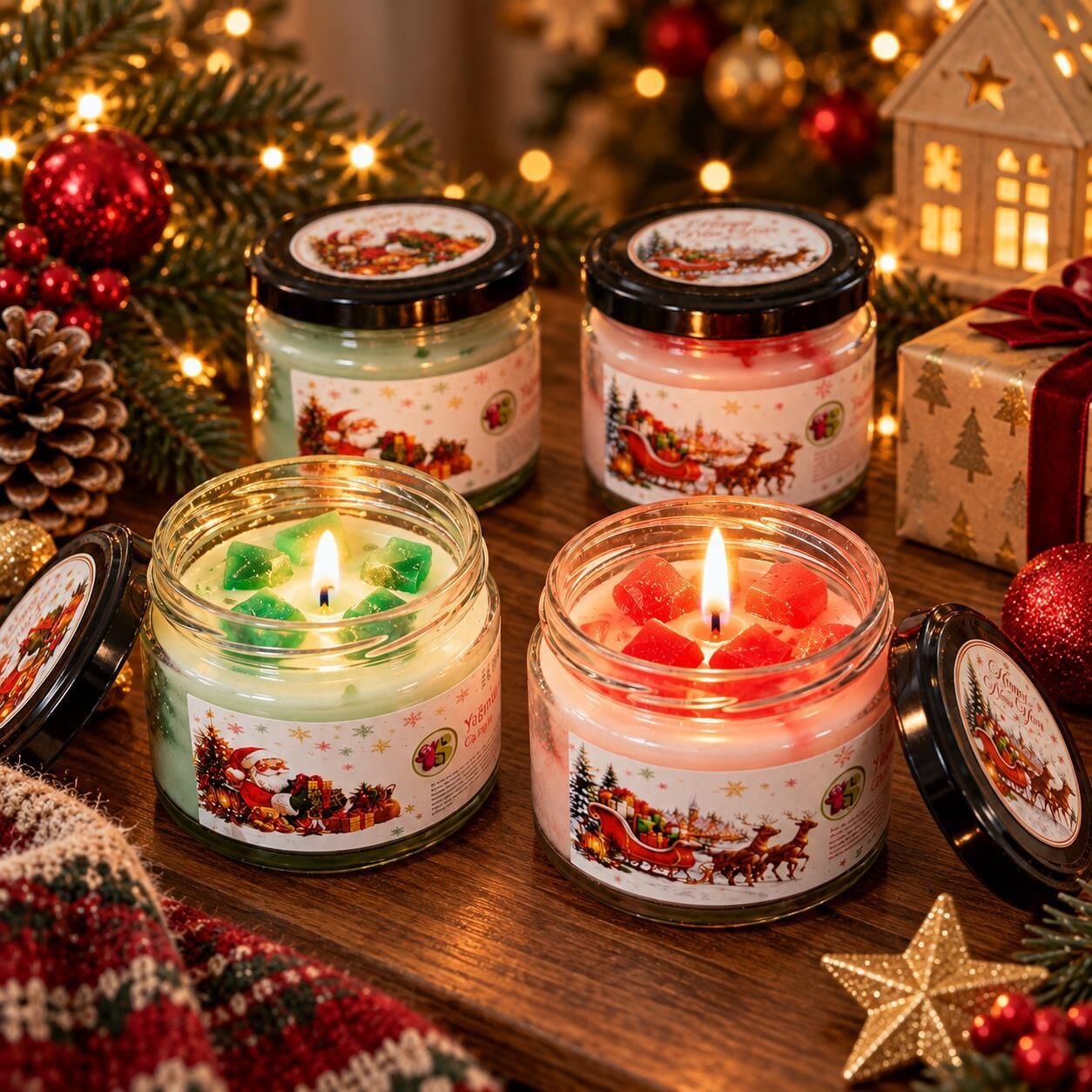 MUM NOEL CAM KAVANOZ 12 Lİ (1 KOLİ 12PK)