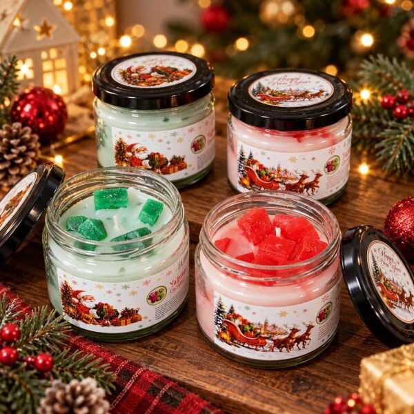 MUM NOEL CAM KAVANOZ 12 Lİ (1 KOLİ 12PK)