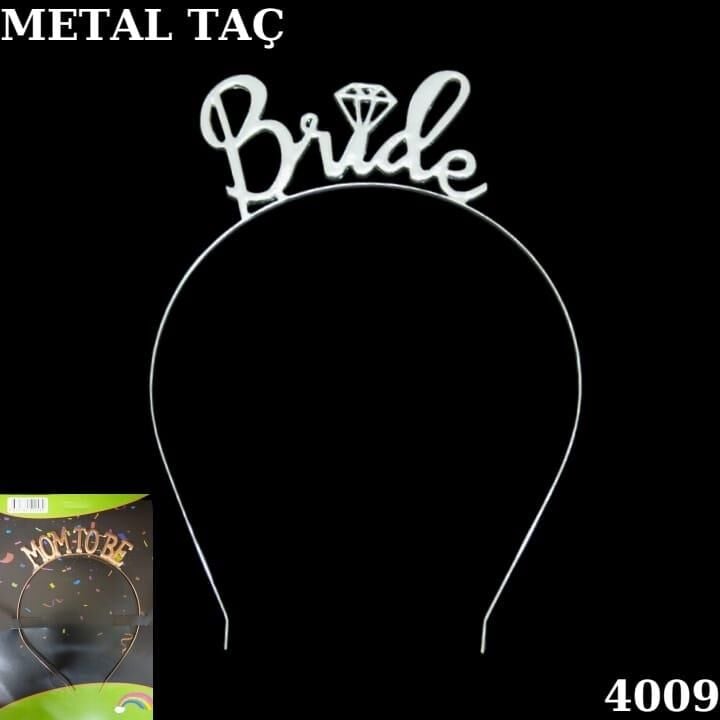 TAÇ METAL BRİDE GÜMÜŞ