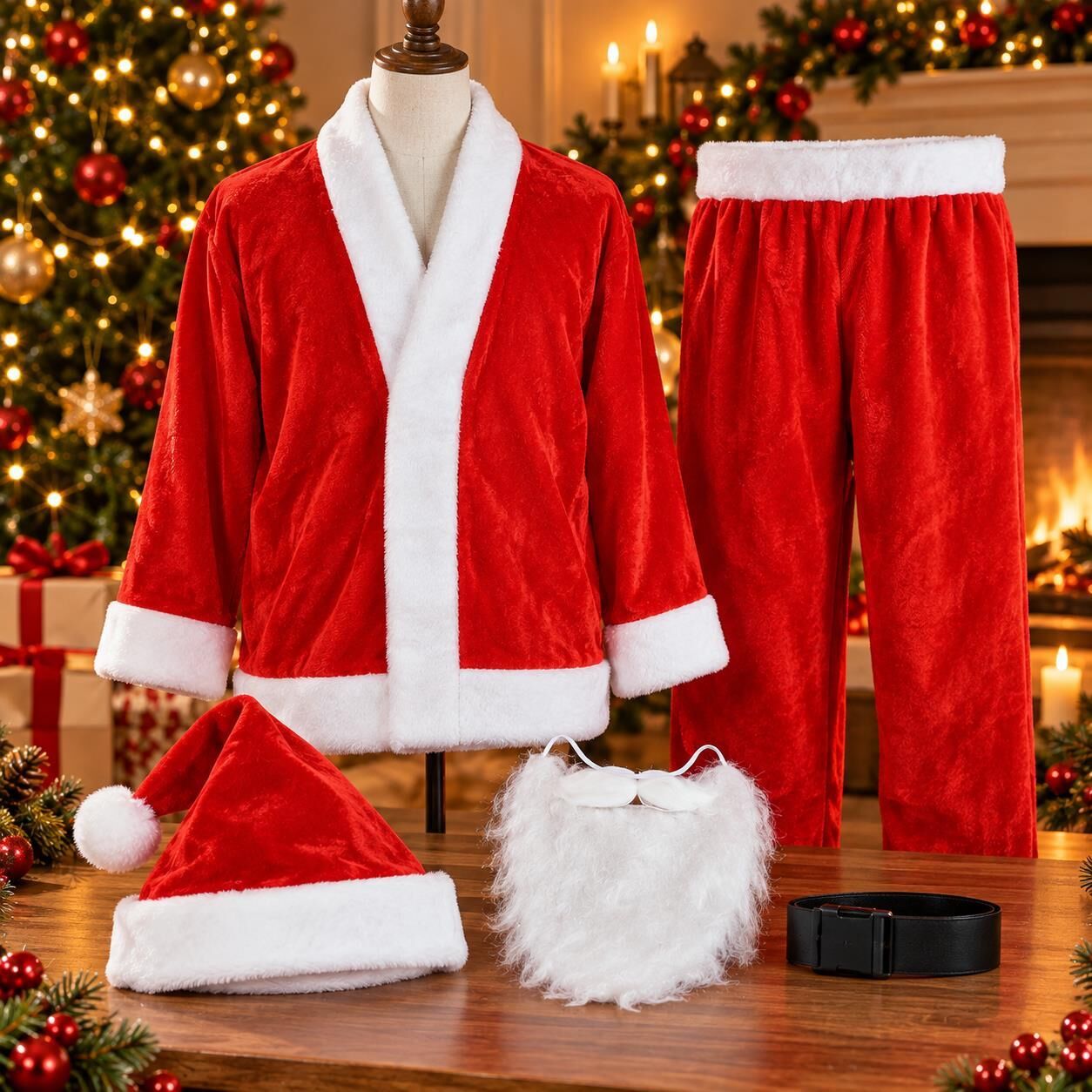 KOSTÜM NOEL BABA YETİŞKİN BAY (1 KOLİ 40 PK)