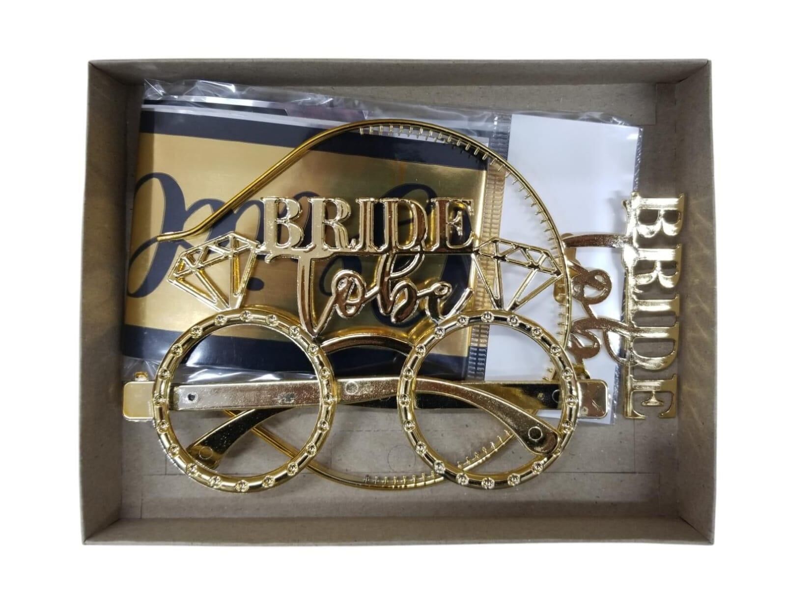 PLS SET  TAÇ KUŞAK GÖZLÜK GOLD