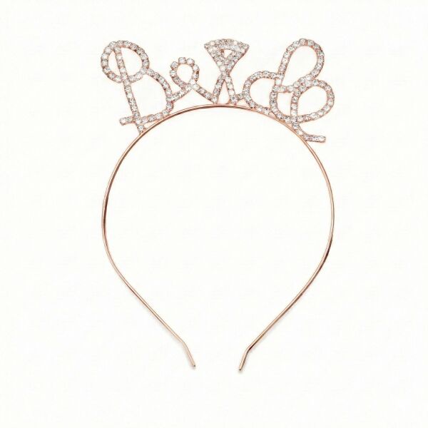 TAÇ TAŞLI METAL BRİDE  BRONZ