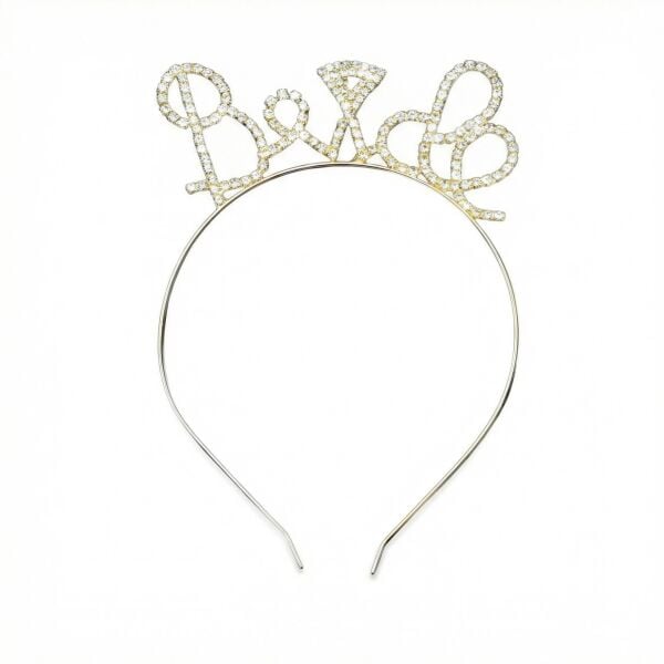 TAÇ TAŞLI METAL BRİDE ALTIN