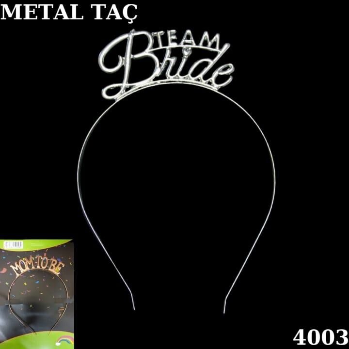 TAÇ METAL TEAM BRİDE GÜMÜŞ