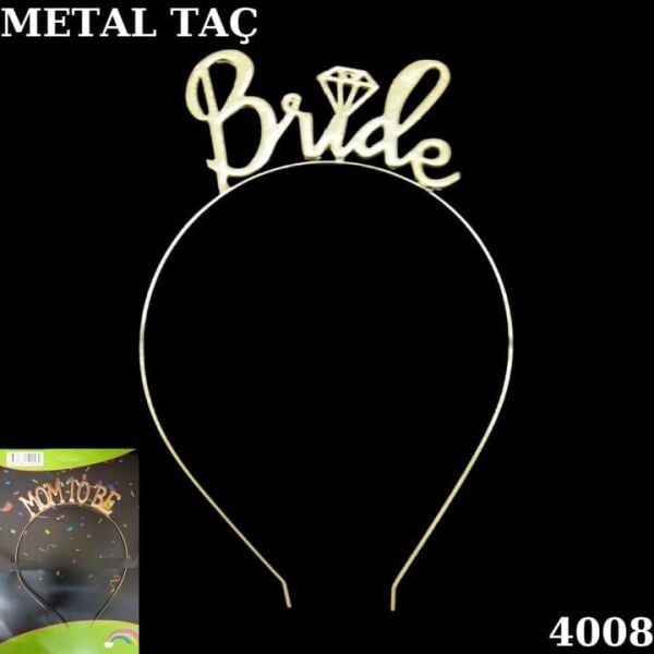 TAÇ METAL BRİDE ALTIN