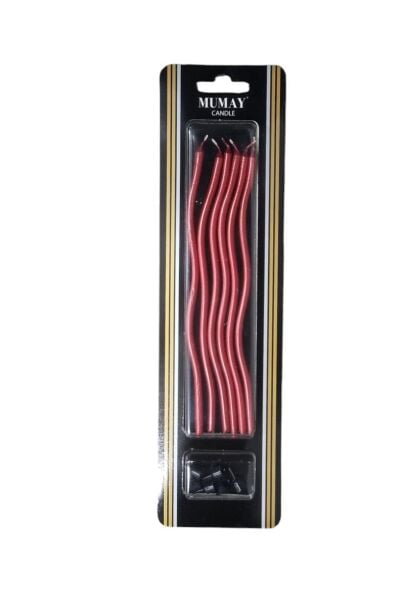 MUM 16 CM 6 LI BURGULU KIRMIZI