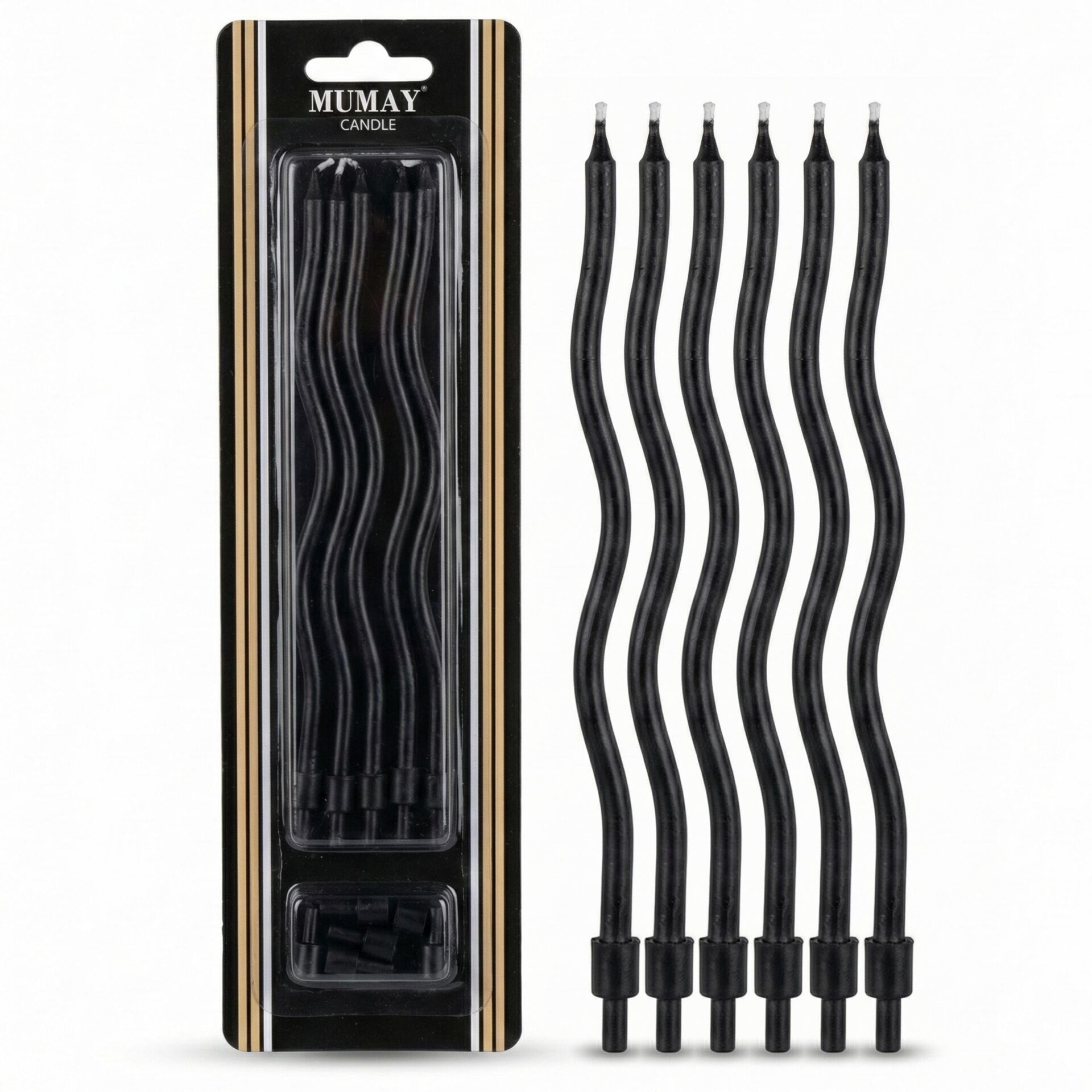 MUM 16 CM 6 LI BURGULU SİYAH