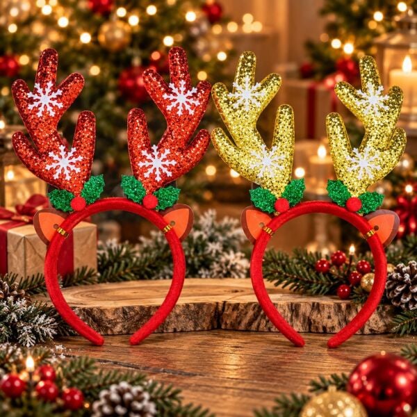 TAÇ NOEL12 Lİ GEYİK PARLAK KAR TANE(1 KOLİ 600 AD)