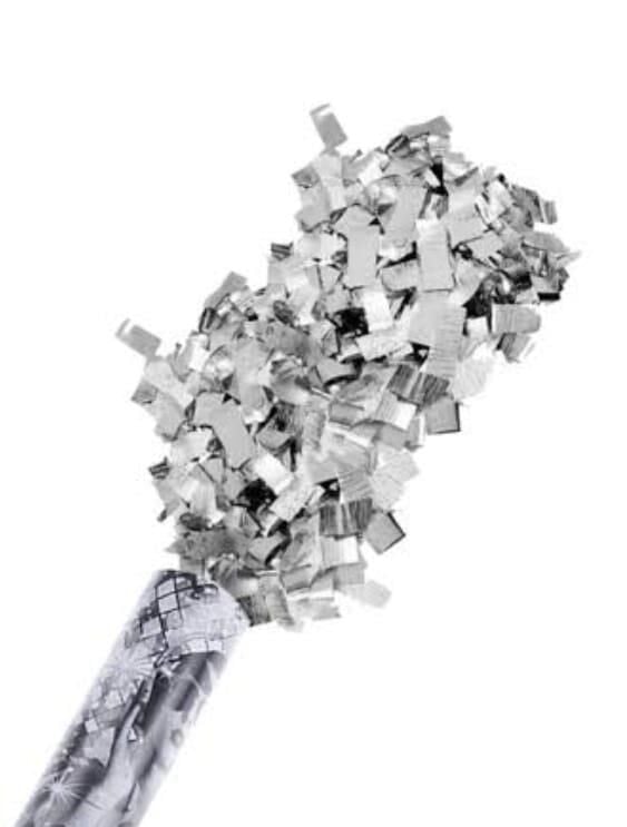 KONFETİ 30 CM GÜMÜŞ