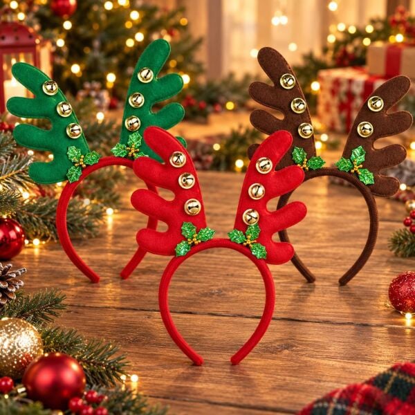 TAÇ NOEL 12 Lİ GEYİK MAT ÇANLI (1 KOLİ 600 AD)