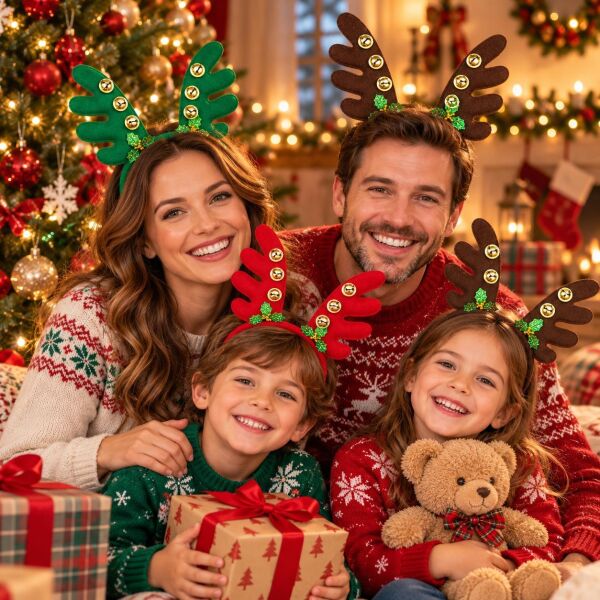 TAÇ NOEL 12 Lİ GEYİK MAT ÇANLI (1 KOLİ 600 AD)