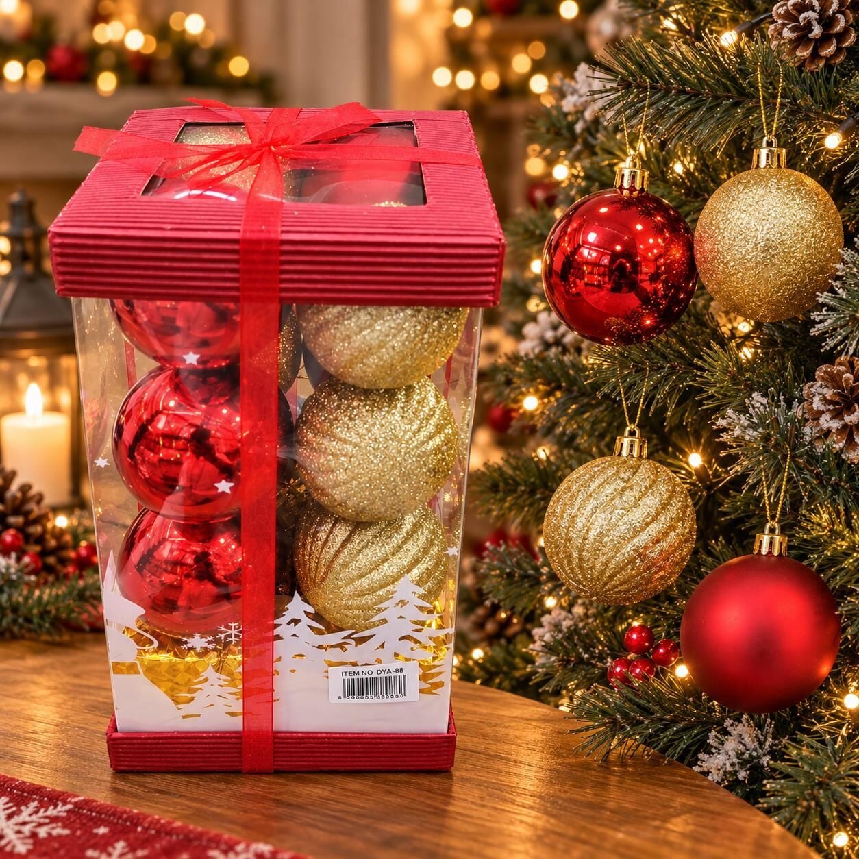 LÜX NOEL TOP 6 CM MİX 16 LI (1 KOLİ 60 PK)