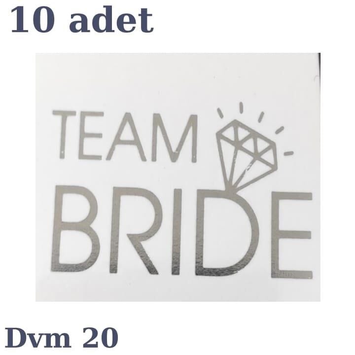 DÖVME TEAM BRİDE GÜMÜŞ NO:20 10 LU