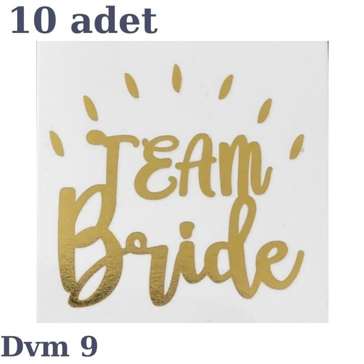 DÖVME TEAM BRİDE ALTIN NO:9 10 LU