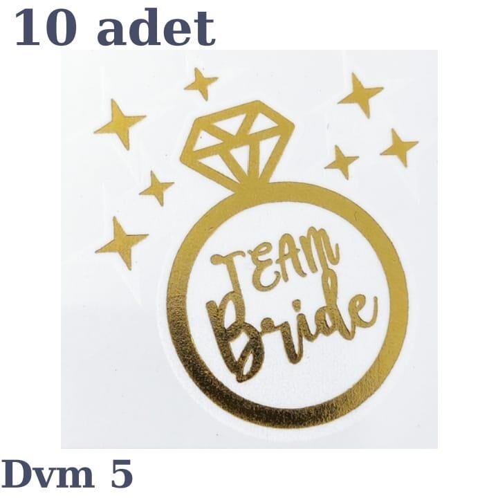 DÖVME TEAM BRİDE ALTIN NO:5 10 LU