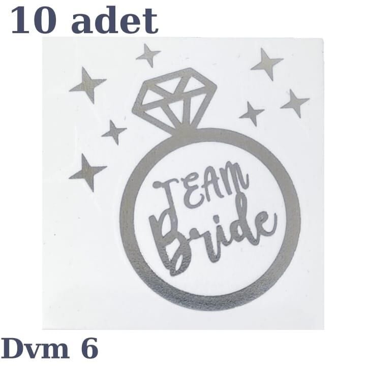 DÖVME TEAM BRİDE GÜMÜŞ NO:6 10 LU
