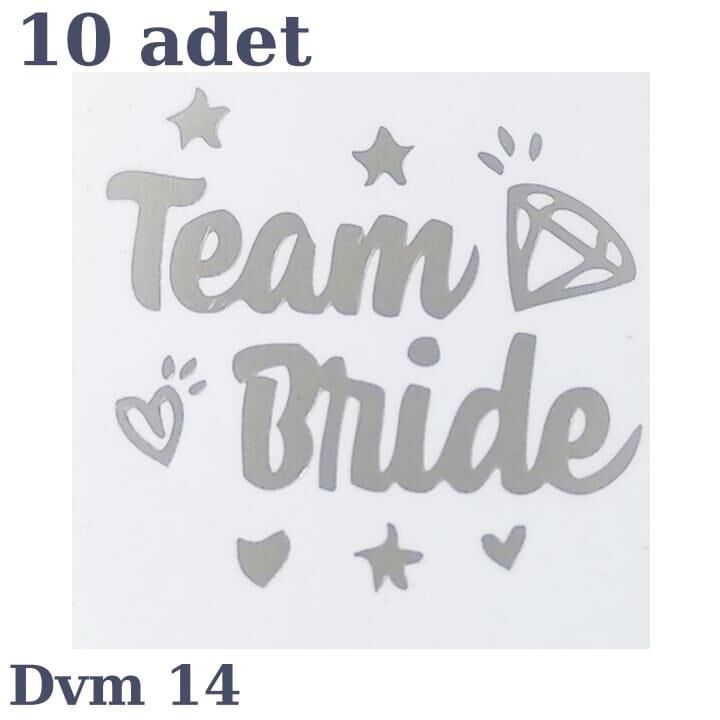 DÖVME TEAM BRİDE GÜMÜŞ NO:14 10 LU