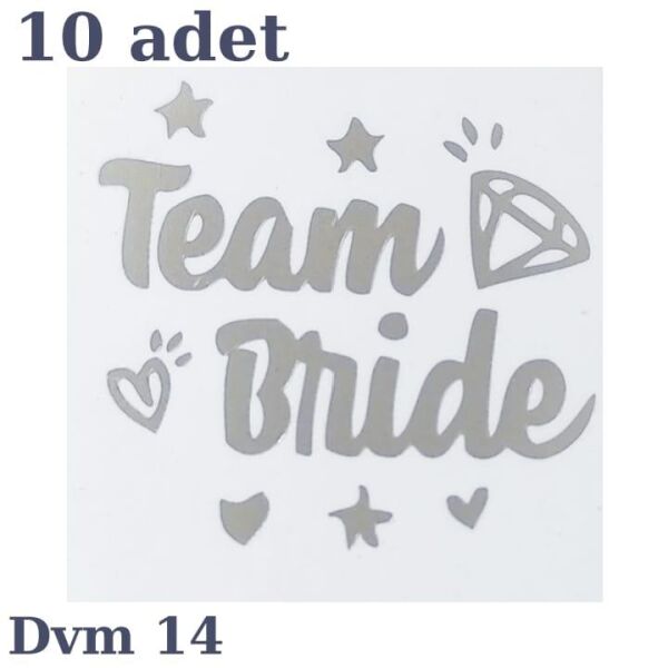 DÖVME TEAM BRİDE GÜMÜŞ NO:14 10 LU