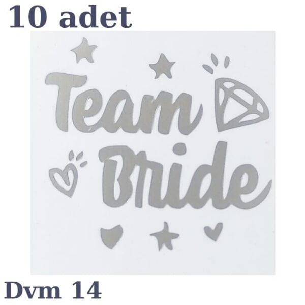 DÖVME TEAM BRİDE GÜMÜŞ NO:14 10 LU
