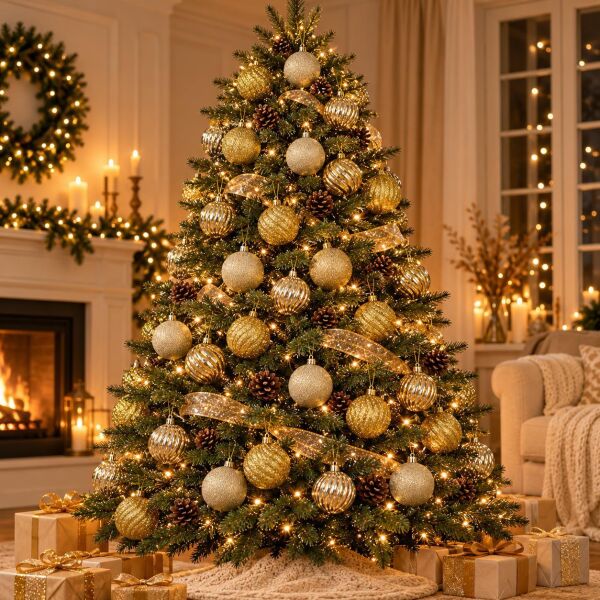LÜX NOEL TOP 4 CM GOLD 45 Lİ (1 KOLİ 60 PK)