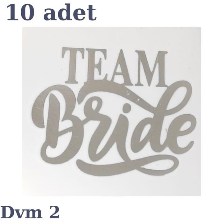 DÖVME TEAM BRİDE GÜMÜŞ NO:2 10 LU