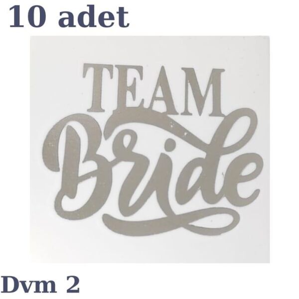DÖVME TEAM BRİDE GÜMÜŞ NO:2 10 LU