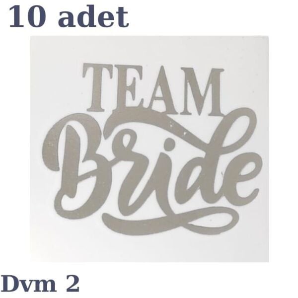 DÖVME TEAM BRİDE GÜMÜŞ NO:2 10 LU
