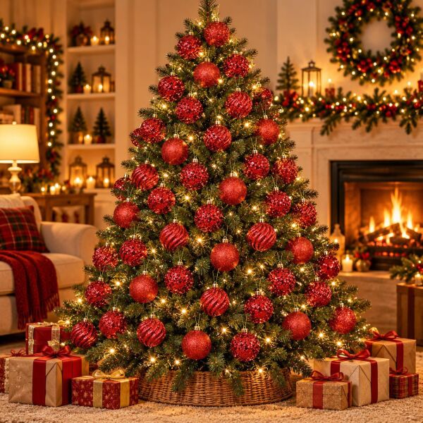 LÜX NOEL TOP 5 CM KIRMIZI 48 Lİ (1 KOLİ 36 PK)