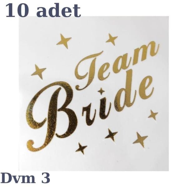 DÖVME TEAM BRİDE ALTIN NO:3 10 LU