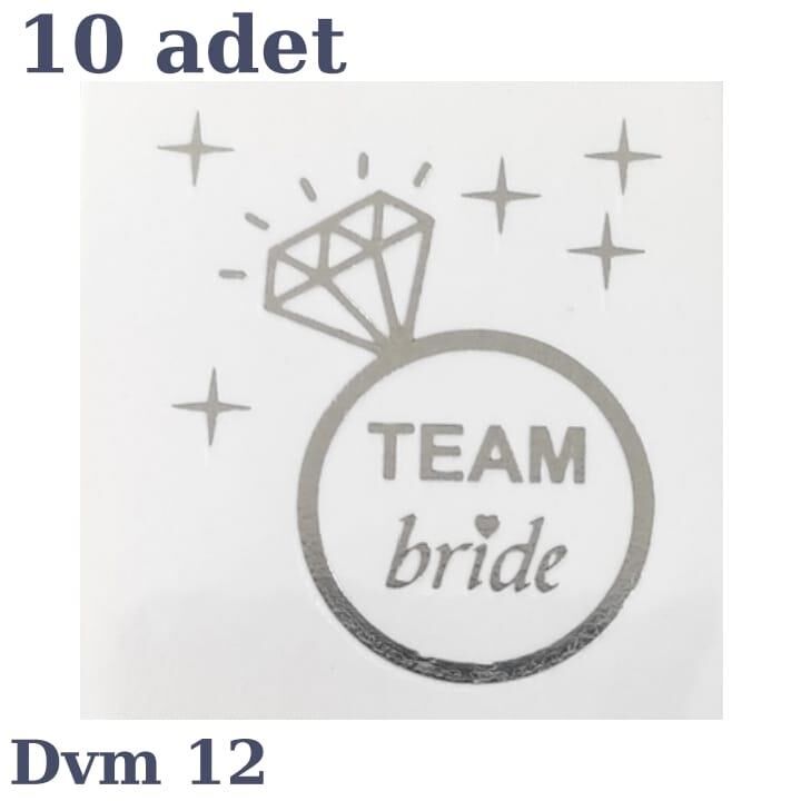 DÖVME TEAM BRİDE GÜMÜŞ NO:12 10 LU