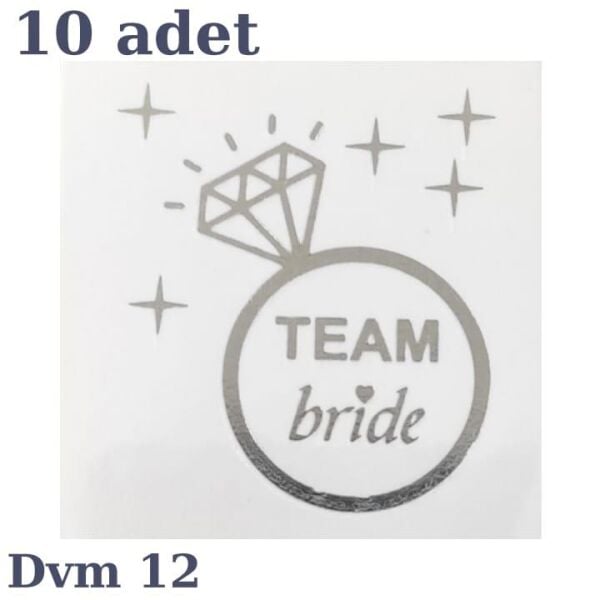 DÖVME TEAM BRİDE GÜMÜŞ NO:12 10 LU