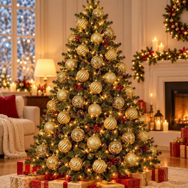 LÜX NOEL TOP 5 CM GOLD 48 Lİ (1 KOLİ 36 PK)