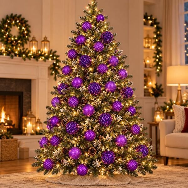 LÜX NOEL TOP 5 CM MOR 48 Lİ (1 KOLİ 36 PK)