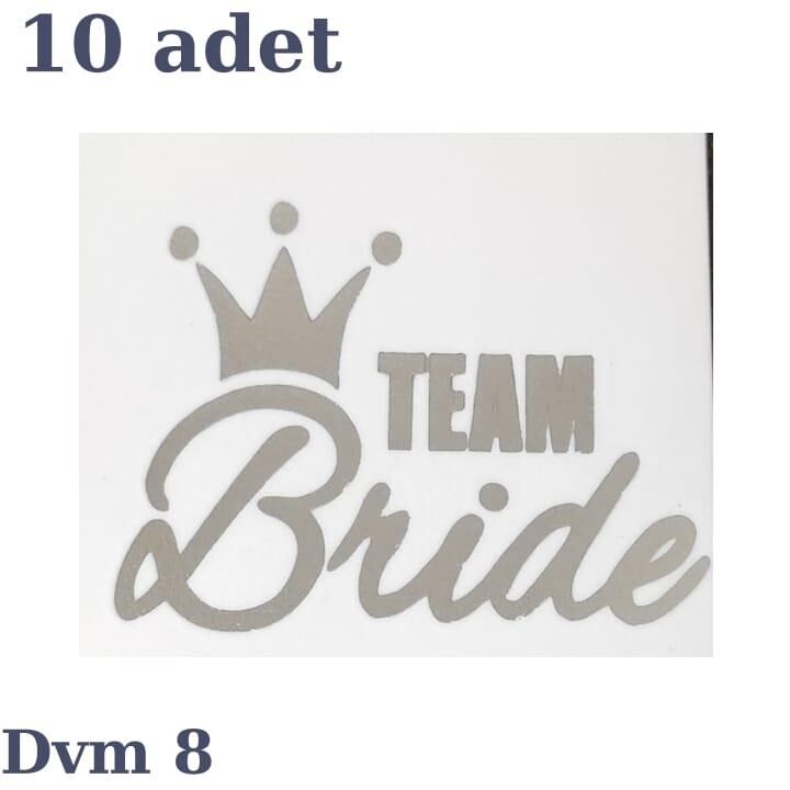 DÖVME TEAM BRİDE GÜMÜŞ NO:8 10 LU