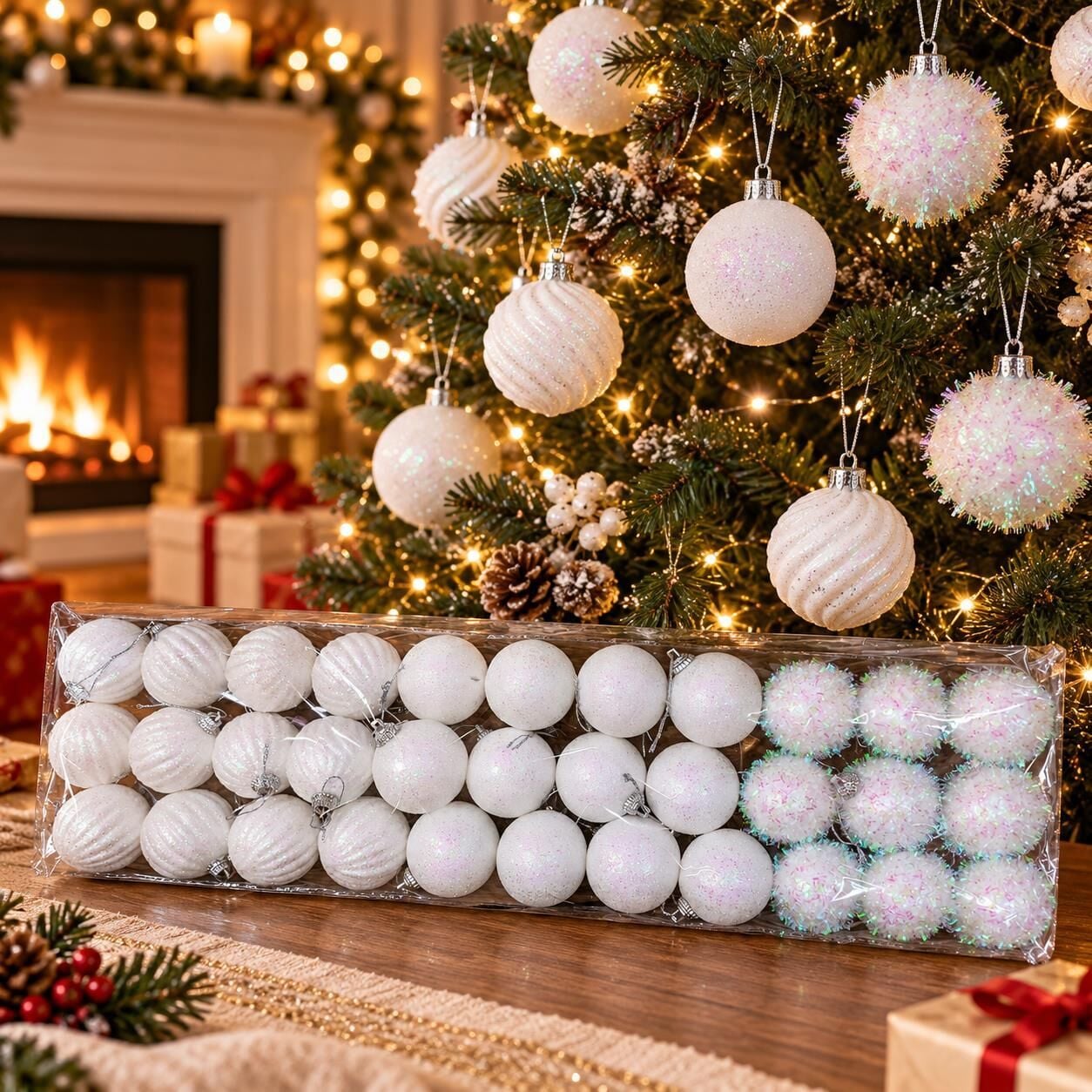 LÜX NOEL TOP 5 CM BEYAZ 48 Lİ (1 KOLİ 36 PK)