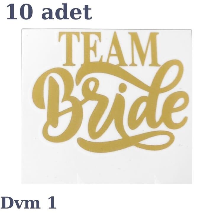 DÖVME TEAM BRİDE ALTIN NO:1 10 LU