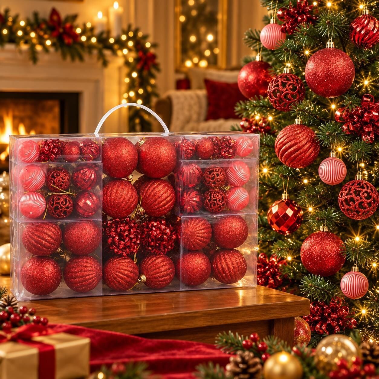 LÜX ÇANTA NOEL TOP KIRMIZI 100 LÜ (1 KOLİ 24 PK)