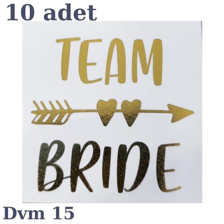 DÖVME TEAM BRİDE ALTIN NO:15 10 LU