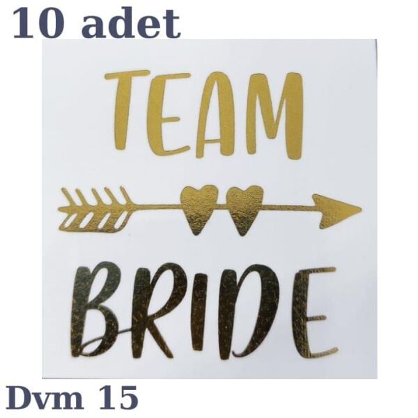 DÖVME TEAM BRİDE ALTIN NO:15 10 LU