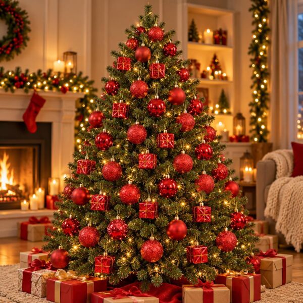 LÜX NOEL TOP 6 CM KIRMIZI 48 Lİ (1 KOLİ 20 PK)