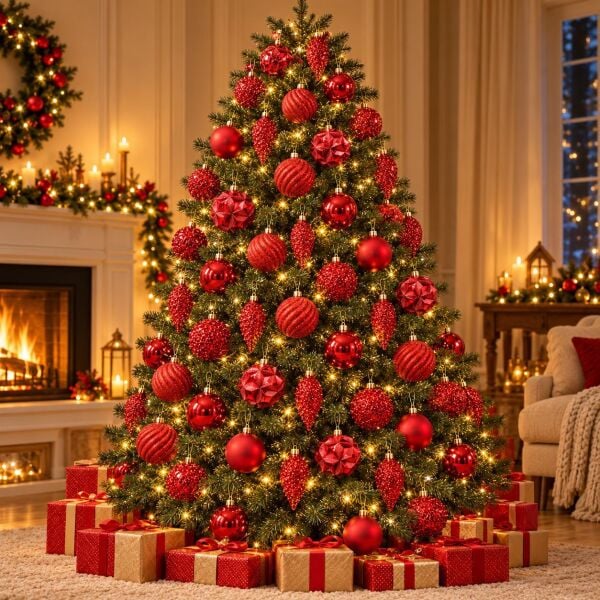LÜX NOEL TOP 6 CM KIRMIZI 48 Lİ (1 KOLİ 20 PK)