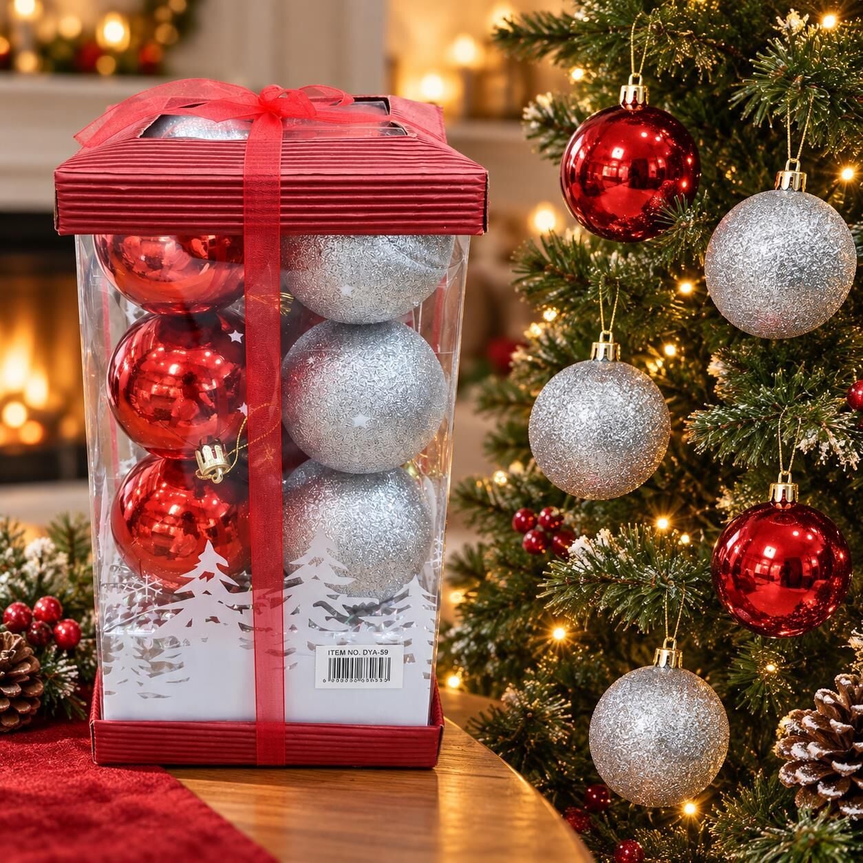 LÜX NOEL TOP 6 CM MİX 16 LI (1 KOLİ 60 PK)