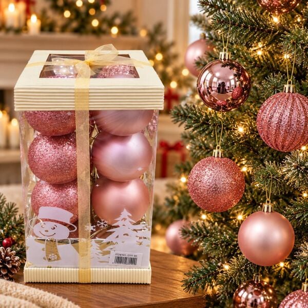 LÜX NOEL TOP 6 CM ROZ 16 LI (1 KOLİ 60 PK)