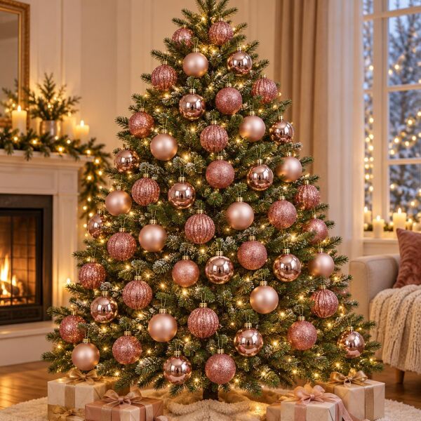 LÜX NOEL TOP 6 CM ROZ 16 LI (1 KOLİ 60 PK)