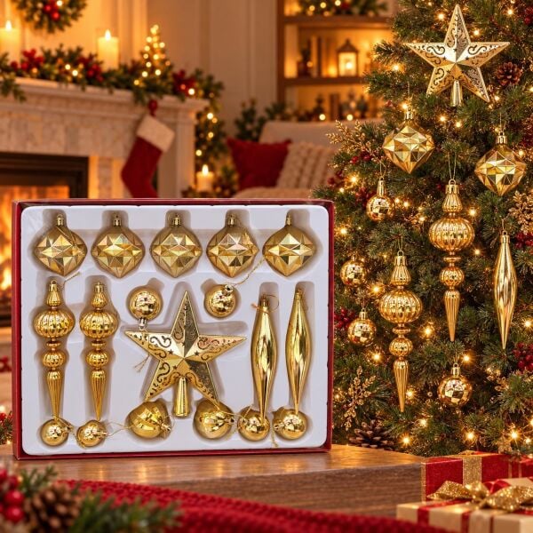 DAMLA LÜX SET BÜYÜK GOLD 18 Lİ  (1 KOLİ 40 PK)