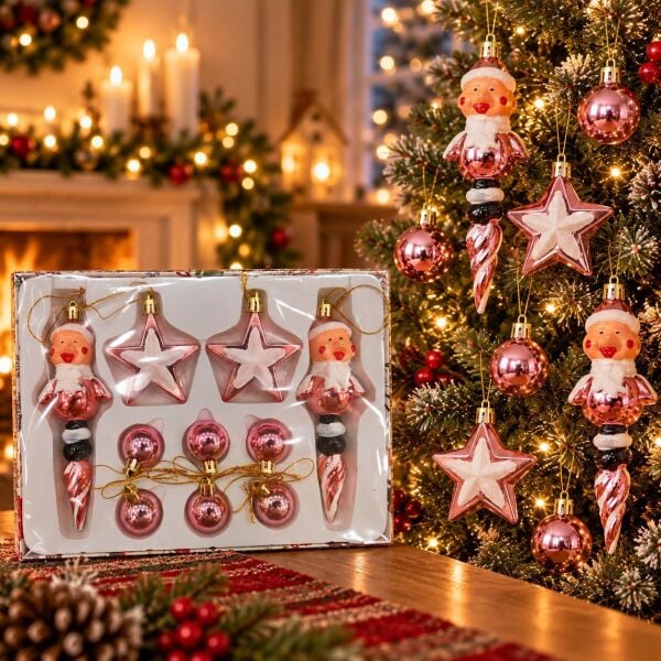 PEMBE 10 LU NOEL PREMİUM SET