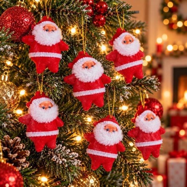 NOEL BABA  6 LI AĞAÇ SÜSÜ (1 KOLİ 1000 AD)