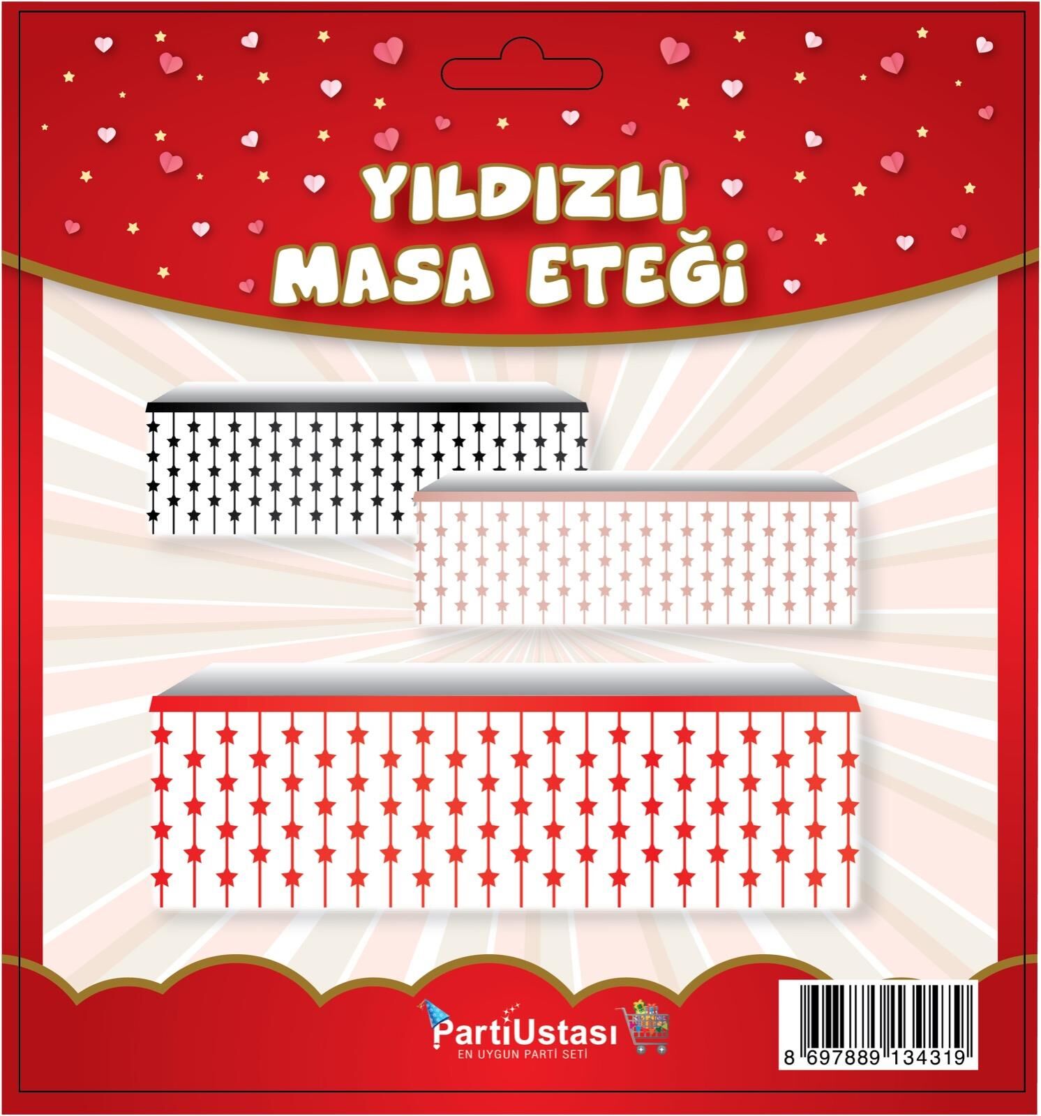 MASA YILDIZ ETEK KIRMIZI