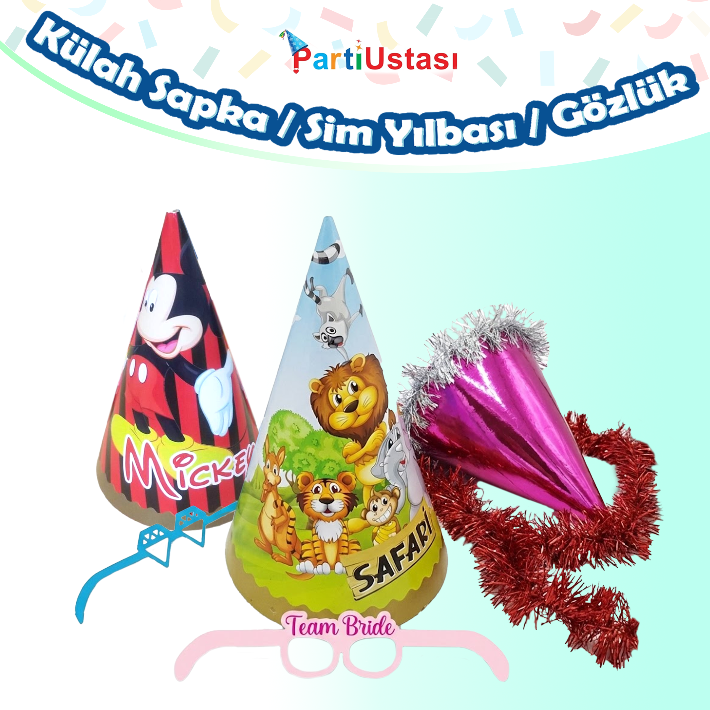 KÜLAH ŞAPKA / SİM YILBAŞI / GÖZLÜK